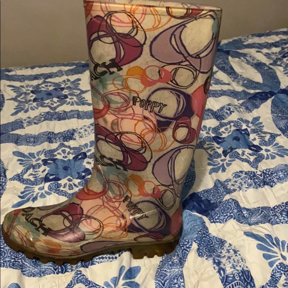 Coach rain boots